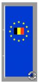 Europa Belgien Hochformat Flagge