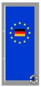 Europa Deutschland Hochformat Flagge