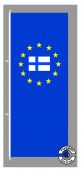Europa Finnland Hochformat Flagge