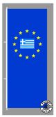 Europa Griechenland Hochformat Flagge