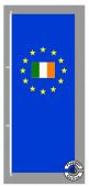 Europa Irland Hochformat Flagge