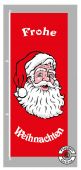 Frohe Weihnachten rot Hochformat Flagge