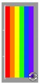 Regenbogen Hochformat Flagge
