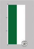 Grün Weiß Hochformat Flagge