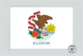 Illinois Tischflagge