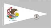 Illinoise Bootsstander Wimpel 