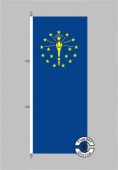 Indiana Flagge Hochformat 