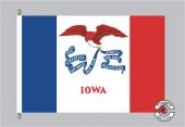 Iowa Flagge Fahne
