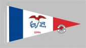 Iowa Bootsstander Wimpel 