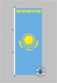 Kasachstan Hochformat Flagge / Fahne für höhere Windlasten