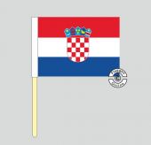 Kroatien Stockflagge