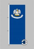 Louisiana Flagge Hochformat 