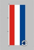 Luxemburg Hochformat Flagge / Fahne für höhere Windlasten