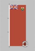 Manitoba Flagge Hochformat 