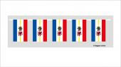 Mecklenburg-Vorpommern mit Wappen Flaggenkette