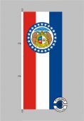 Missouri Flagge Hochformat 