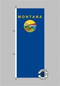 Montana Flagge Hochformat 