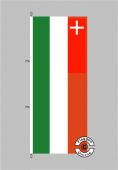Neuenburg Flagge Hochformat 