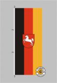 Niedersachsen Hochformat Flagge