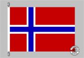 Norwegen Flagge / Fahne für höhere Windlasten