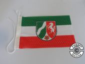 Nordrhein-Westfalen mit Wappen moderne Fassung Flagge / Fahne für höhere Windlasten