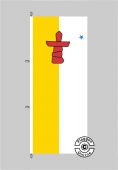 Nunavut Flagge Hochformat 