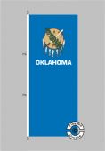 Oklahoma Flagge Hochformat 