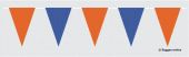 Wimpelkette Orange / Blau