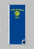 Oregon Flagge Hochformat 
