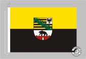 Sachsen-Anhalt mit Wappen Bootsflagge