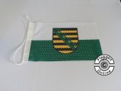 Sachsen mit Wappen Flagge / Fahne für höhere Windlasten