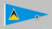 Saint Lucia Bootsstander Wimpel 