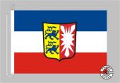 Schleswig-Holstein mit Wappen Bootsflagge