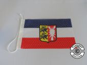 Schleswig-Holstein mit Wappen Flagge / Fahne für höhere Windlasten