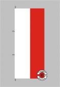 Thüringen Hochformat Flagge / Fahne für höhere Windlasten
