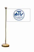MTV Tellingstedt Tischflagge inkl. Tischflaggenständer aus Holz