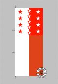 Wallis Flagge Hochformat 