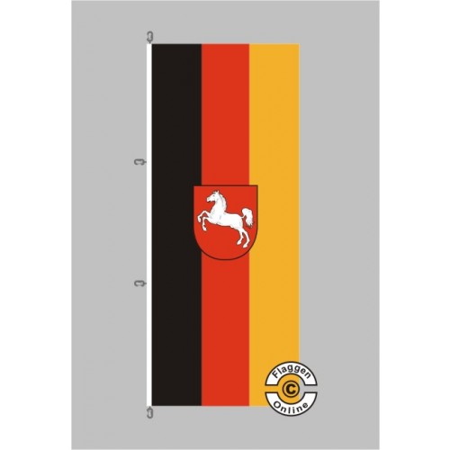 Flagge Niedersachsen 90x60 Cm | Wetterfest & UV-beständig | Mit Metallösen | Für Innen & Außen