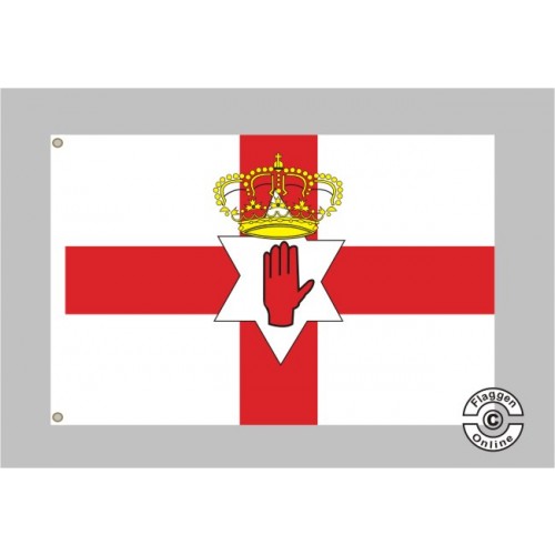 Nordirland Flagge Aufkleber 4er-Set – Ulster Banner, 5 Cm, Wetterfestes Vinyl