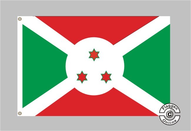 Flagge Fahne Burundi Hissflagge 90 x 150 cm 