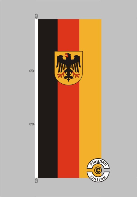 DIPLOMAT Flagge Feldzeichen Bundesheer – 28x21 Cm, Hochformat, 0,06 M², Made In Germany, Für Auto-Fahnenständer