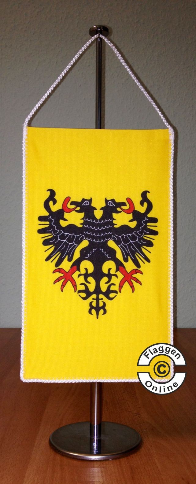 Flagge Niederschlesien, 90x150 Cm – Aus Polyester, Mit Metallösen, Inkl. Gratis Aufkleber