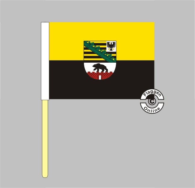 Flagge Fahne Sachsen-Anhalt Landesflagge mit Wappen Landesdienstflagge 90 x 150 