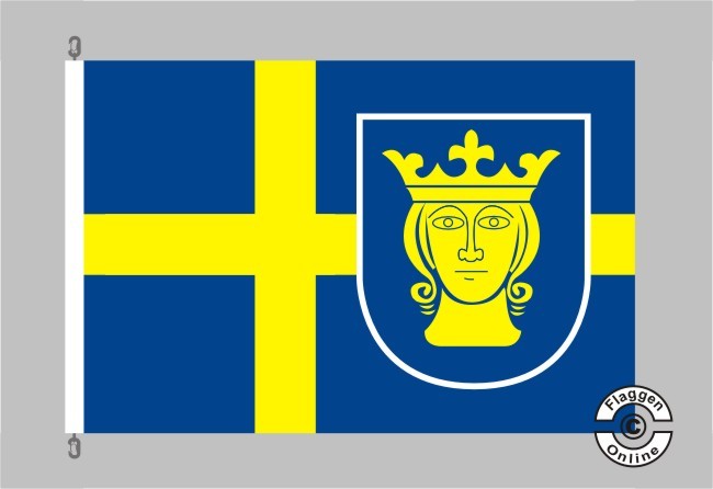 5 Stockflaggen Ostfriesland, 30x45 Cm Mit 60 Cm Stab – Aus 100% Polyester, UV-beständig