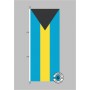 Bahamas Hochformat Flagge / Fahne für höhere Windlasten