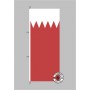 Bahrain Hochformat Flagge / Fahne für höhere Windlasten