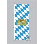 Bayern Raute mit Löwenwappen Hochformat Flagge / Fahne für höhere Windlasten