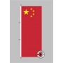 China Hochformat Flagge / Fahne für höhere Windlasten