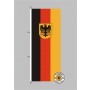 Deutschland Dienst Hochformat Flagge / Fahne für höhere Windlasten
