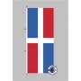 Dominikanische Republik Hochformat Flagge / Fahne für höhere Windlasten